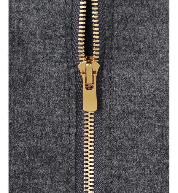 BEIGE,「【L-size・セットアップ対応】CORBY / ウールジップジャケット」|ノーカラージャケット|