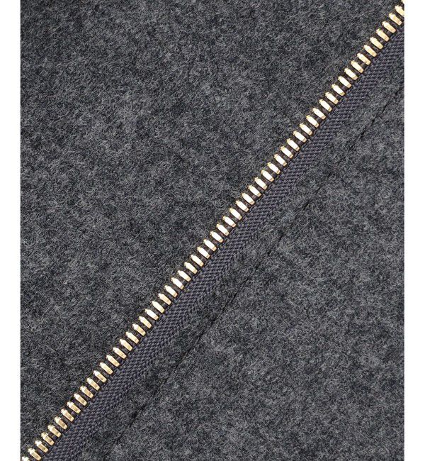 BEIGE,「【L-size・セットアップ対応】CORBY / ウールジップジャケット」|ノーカラージャケット|
