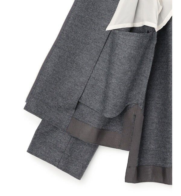 BEIGE,「【L-size・セットアップ対応】CORBY / ウールジップジャケット」|ノーカラージャケット|