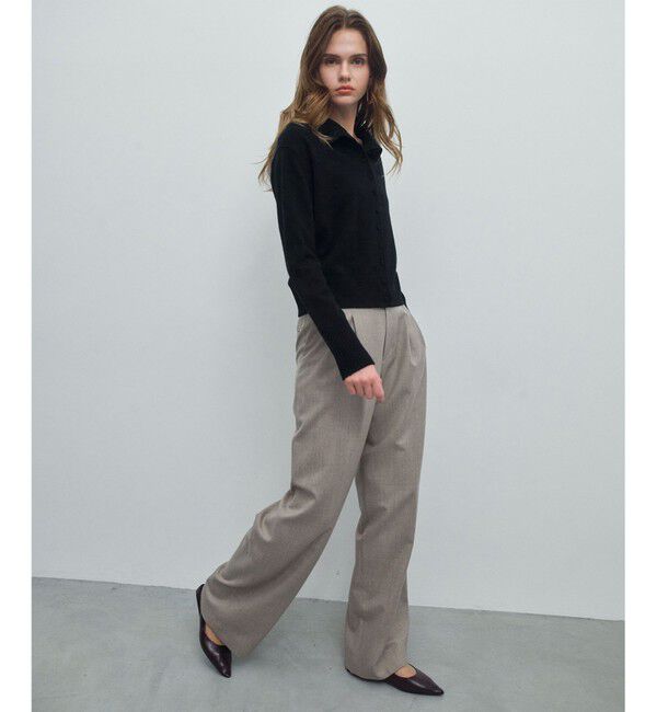 BEIGE,「POMPE / ウールカシミヤ ハイネックカーディガン」|ニット・セーター|