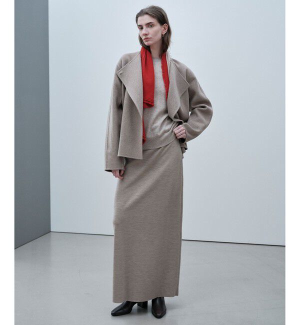 BEIGE,「POMPE / ウールカシミヤ レイヤードニット」|ニット・セーター|