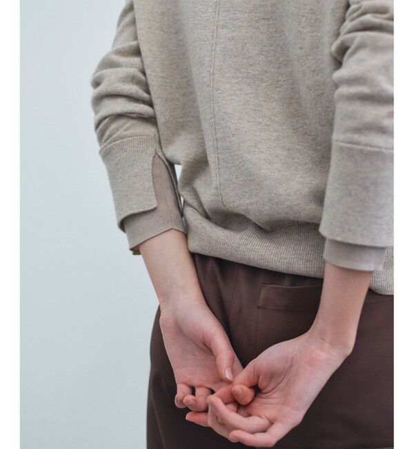 BEIGE,「POMPE / ウールカシミヤ レイヤードニット」|ニット・セーター|