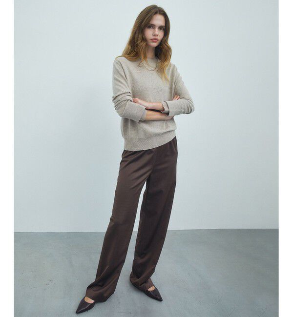 BEIGE,「POMPE / ウールカシミヤ レイヤードニット」|ニット・セーター|