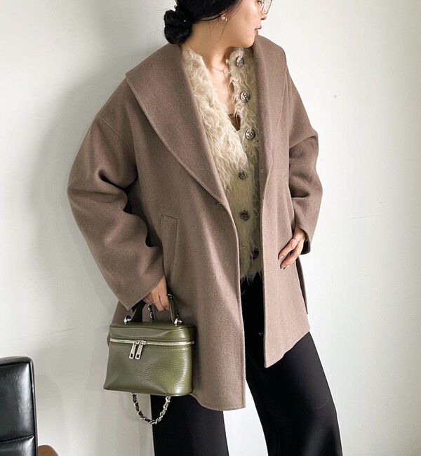 NOLLEY'S sophi「【名品シリーズ】リバーショールコート」|ダッフルコート|モカ