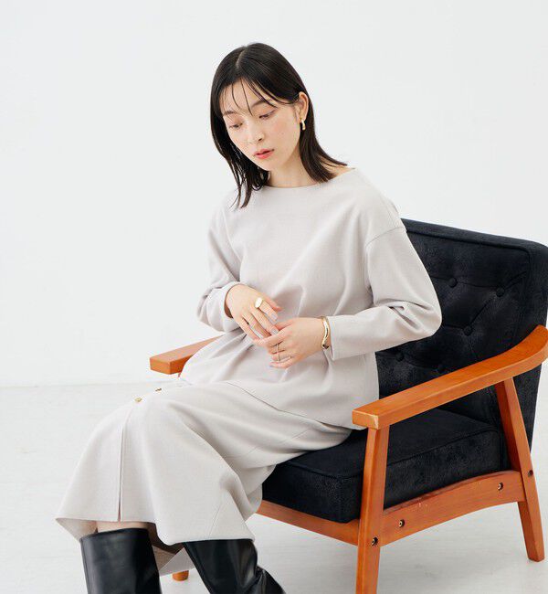NOLLEY'S sophi「《セットアップ対応》《吸湿発熱》ウォッシャブルウーレットウエストタックプルオーバー」|Tシャツ・カットソー|