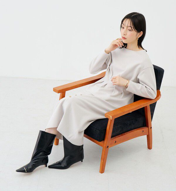 NOLLEY'S sophi「《セットアップ対応》《吸湿発熱》ウォッシャブルウーレットウエストタックプルオーバー」|Tシャツ・カットソー|