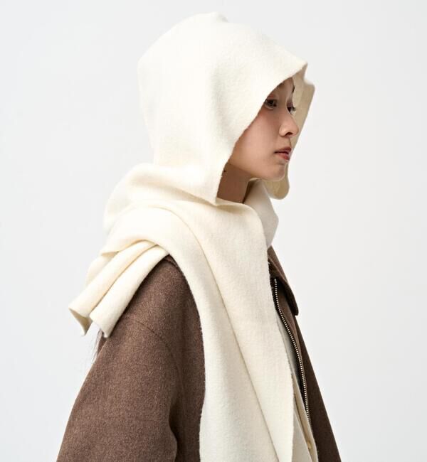 ORCIVAL「ORCIVAL | ウールジャージー ニットスカーフフーディ UNISEX」|マフラー|