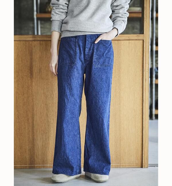  「orSlow | U.S NAVY WOMEN&rsquo;S DENIM FLARE PANTS WOMEN」|デニム|