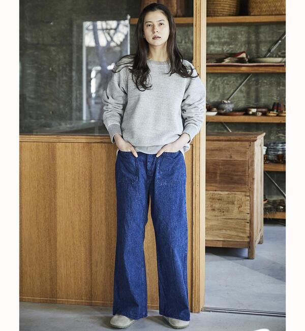 「orSlow | U.S NAVY WOMEN&rsquo;S DENIM FLARE PANTS WOMEN」|デニム|
