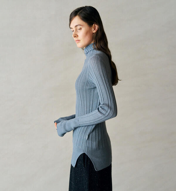 UNFIL「UNFIL | ベビーアルパカ ハイネックリブニット WOMEN」|ニット・セーター|