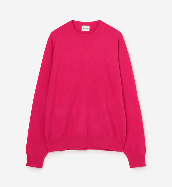 Morris & Sons「MORRIS & SONS | カシミヤ クルーネックニット MEN」|ニット・セーター|PINK系1