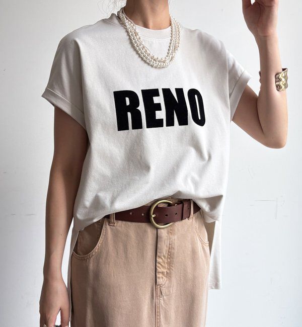  「接触冷感2WAYフロッキーロゴTEE」|Tシャツ・カットソー|アイボリー