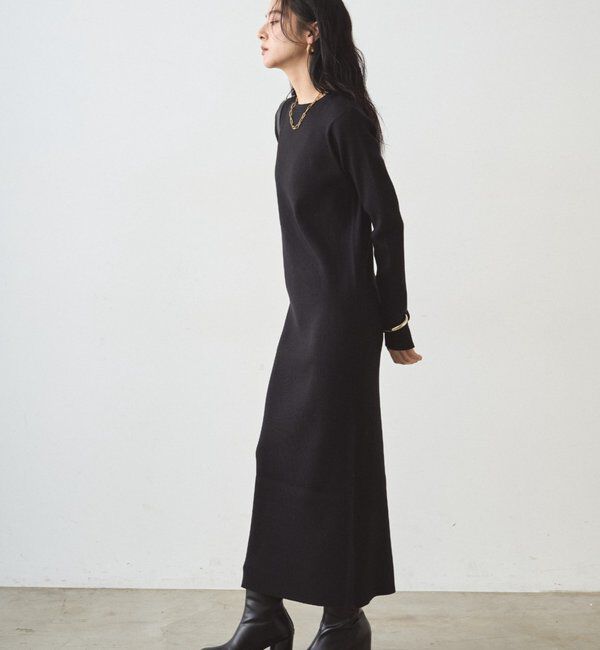  「《WEB限定》リブニットワンピース」|ワンピース|
