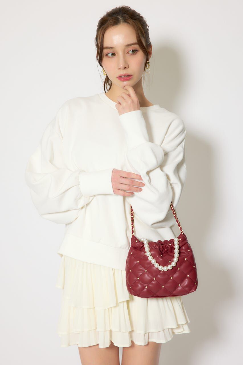 rienda「チェーンデコレーションミニバッグ」|その他|RED