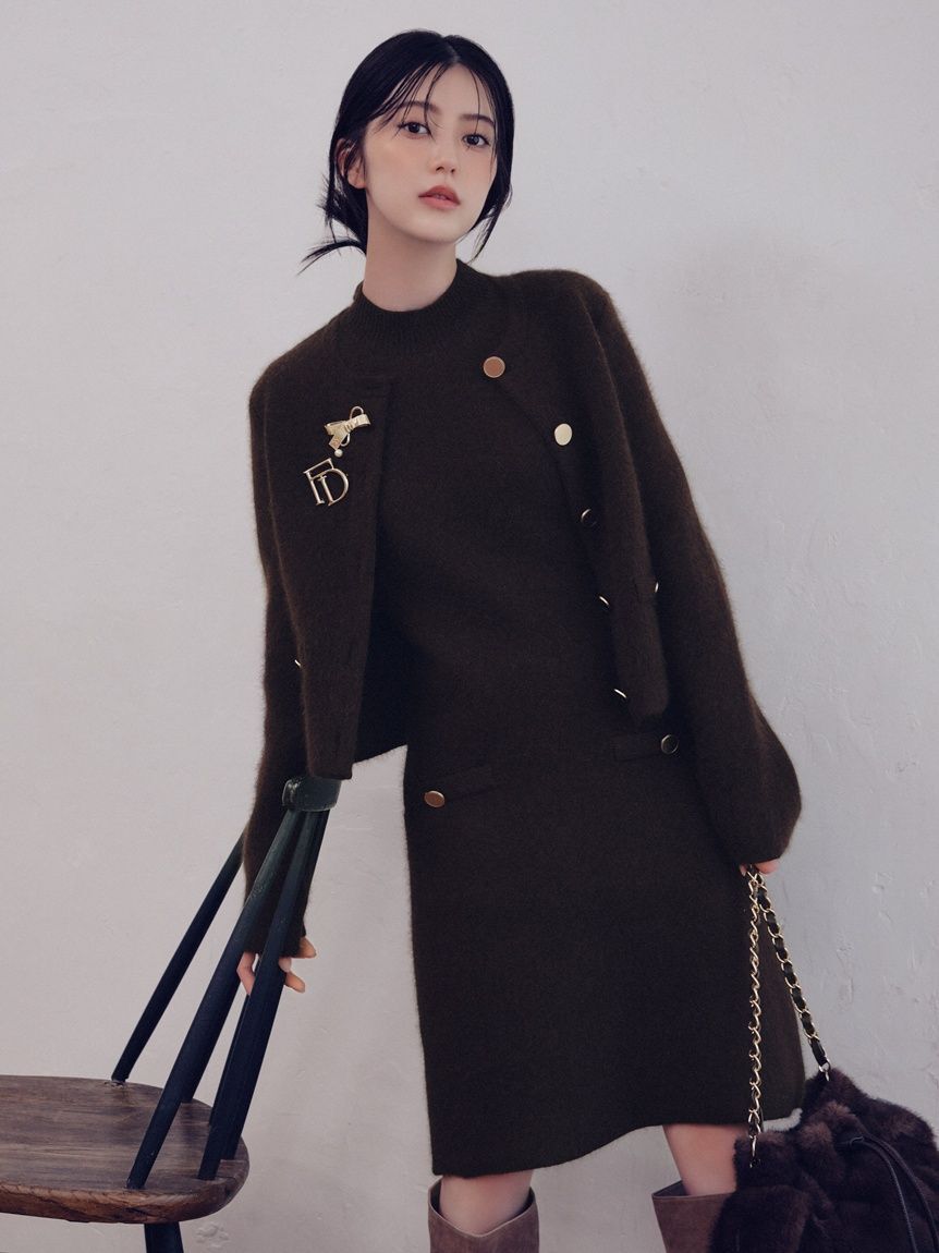 FRAY I.D「ラクーンウールニットミニワンピース」|ワンピース|BRW