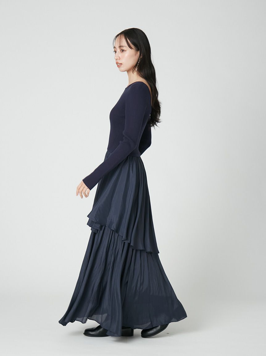 FRAY I.D「ニットドッキングワンピース」|ワンピース|