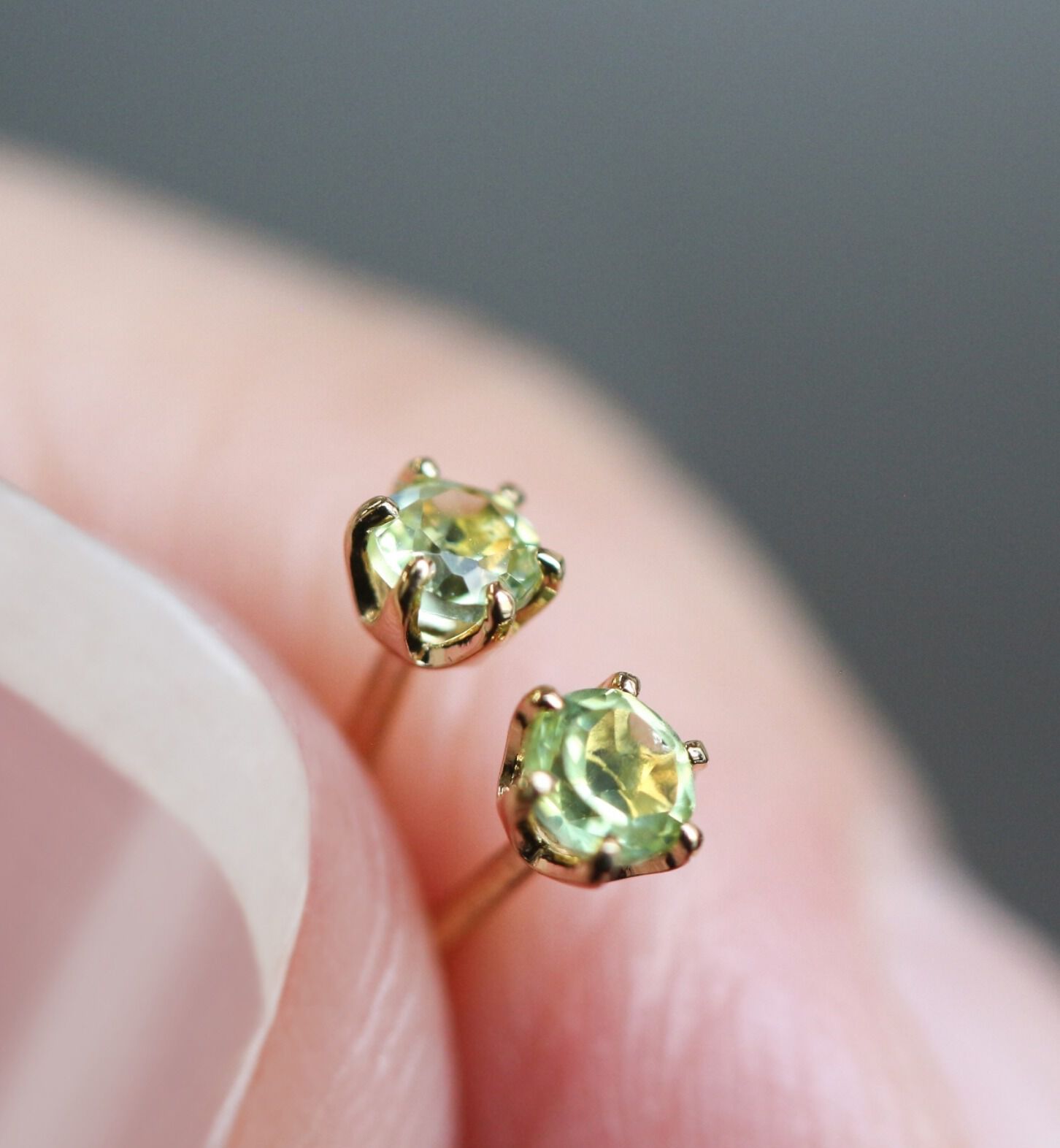  「誕生石 一粒ピアス | K18 」|ピアス|