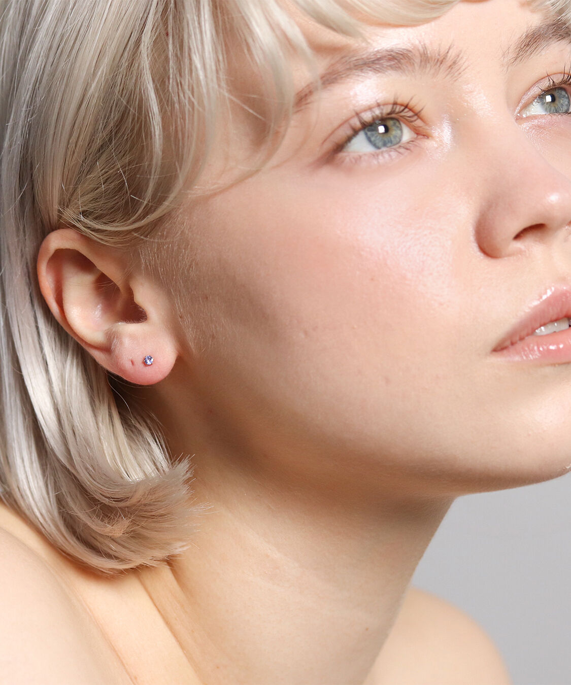  「誕生石 一粒ピアス | K18 」|ピアス|