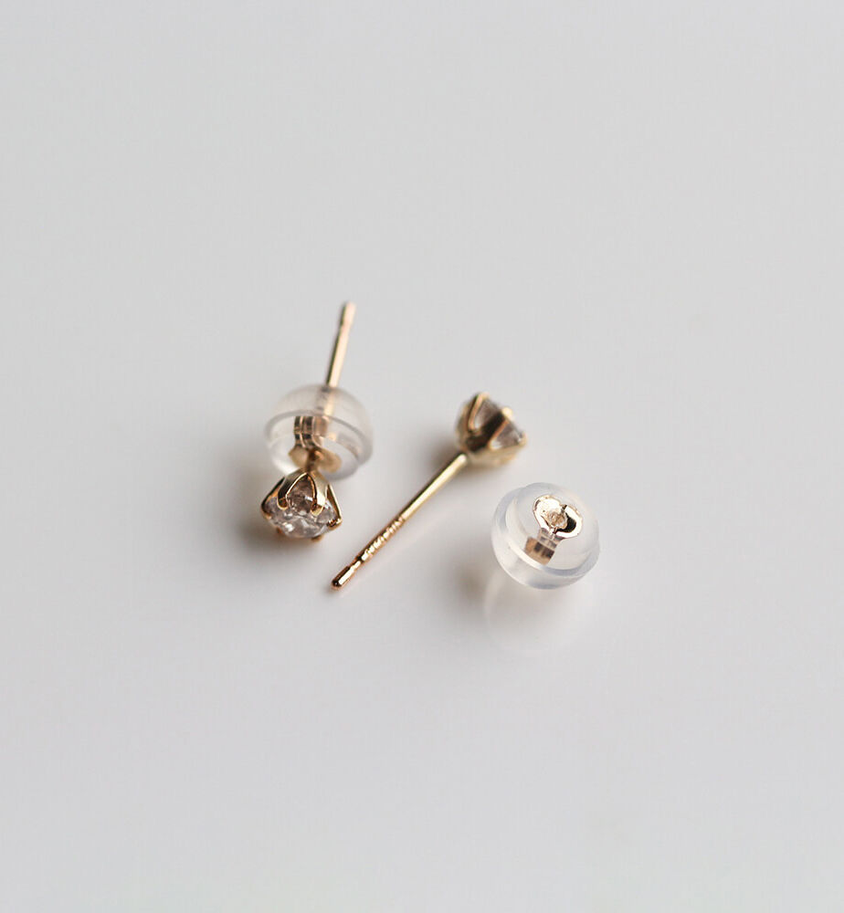  「一石 シャンパンダイヤモンド 0.3ct ピアス | K10YG」|ピアス|