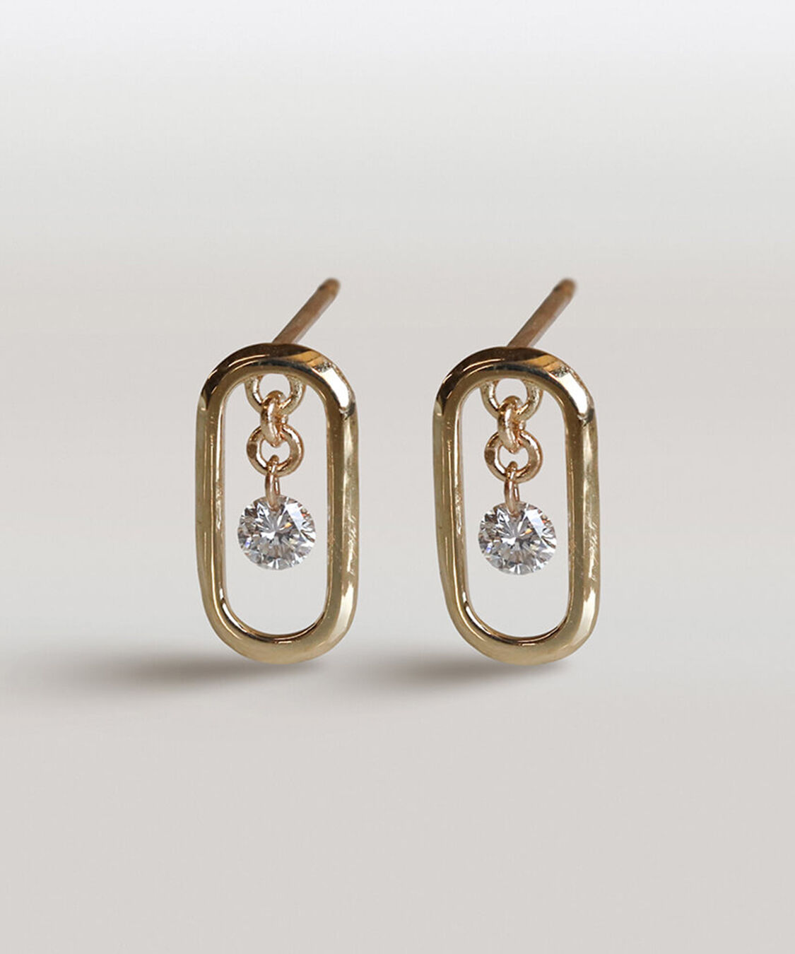  「ダイヤモンド 0.1ct ピアス | K10YG 〈ヌーディー〉」|ピアス|K10 イエローゴールド
