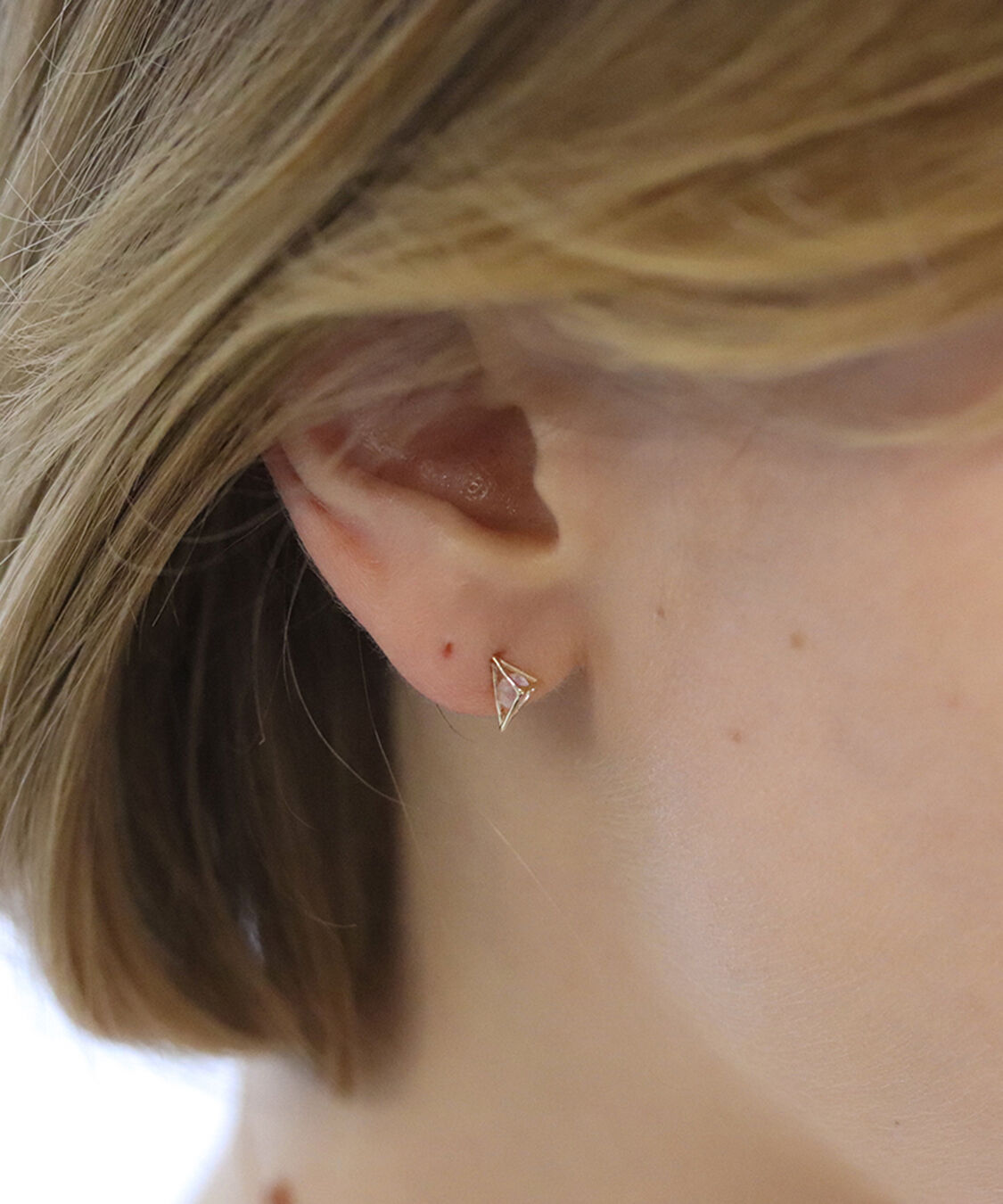  「カラーストーン ピアス | K10YG」|ピアス|
