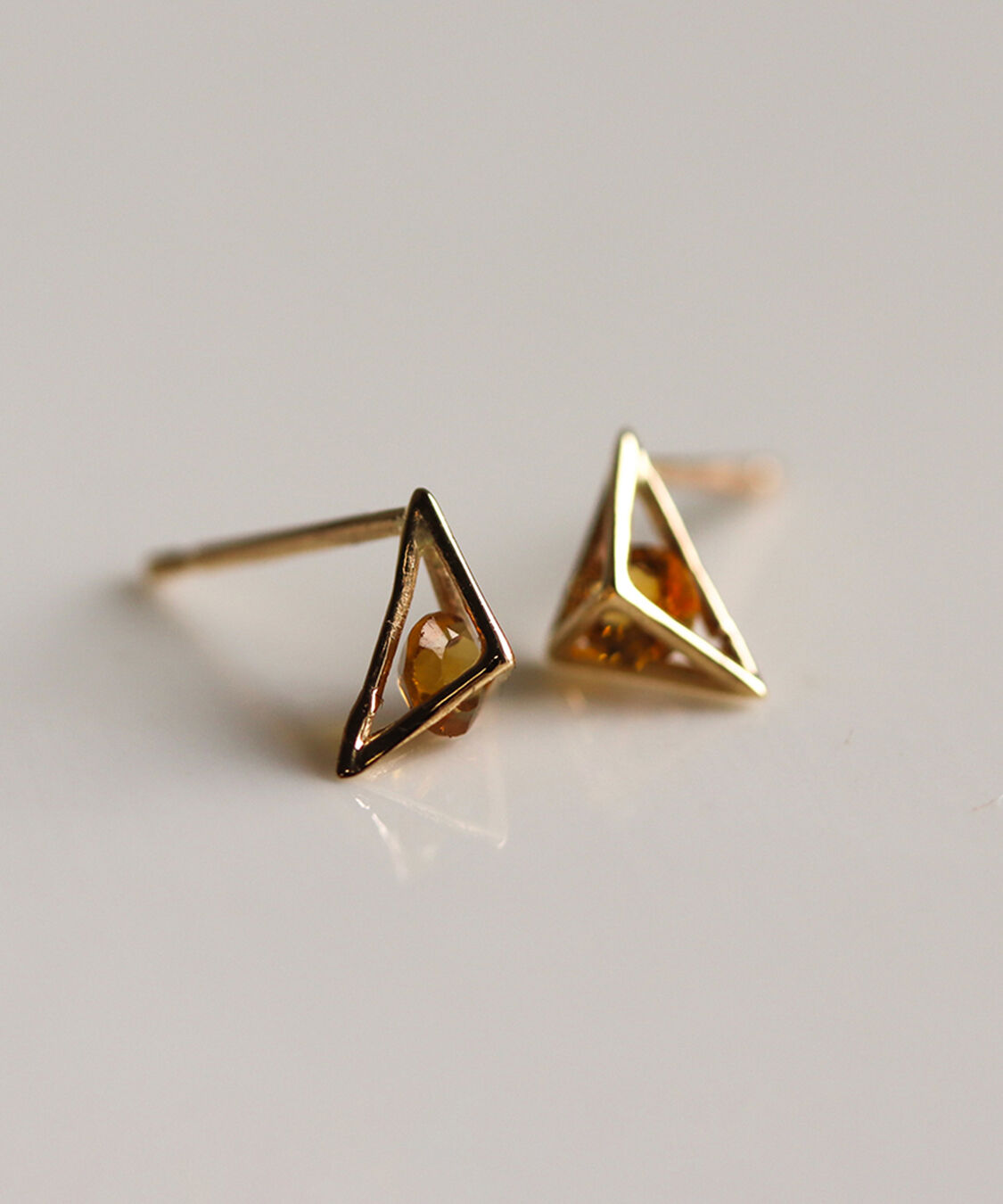  「カラーストーン ピアス | K10YG」|ピアス|