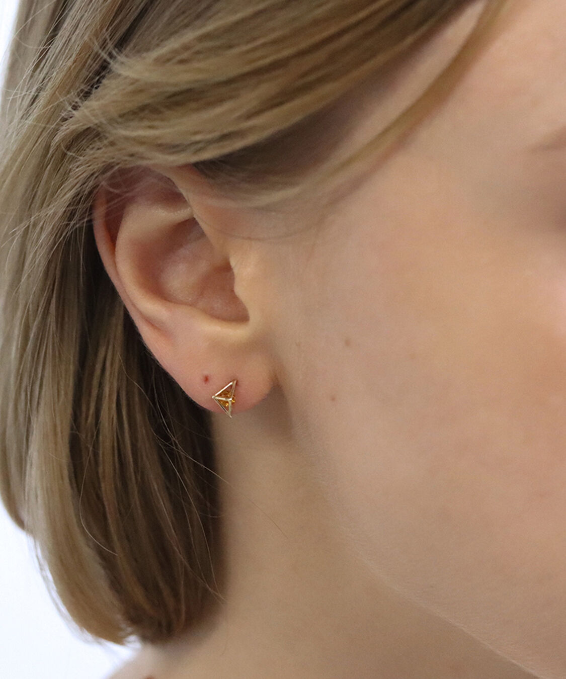  「カラーストーン ピアス | K10YG」|ピアス|