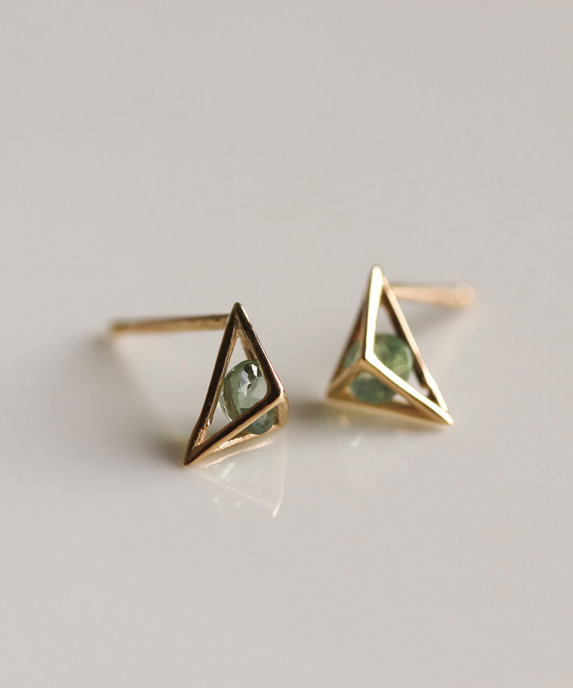  「カラーストーン ピアス | K10YG」|ピアス|