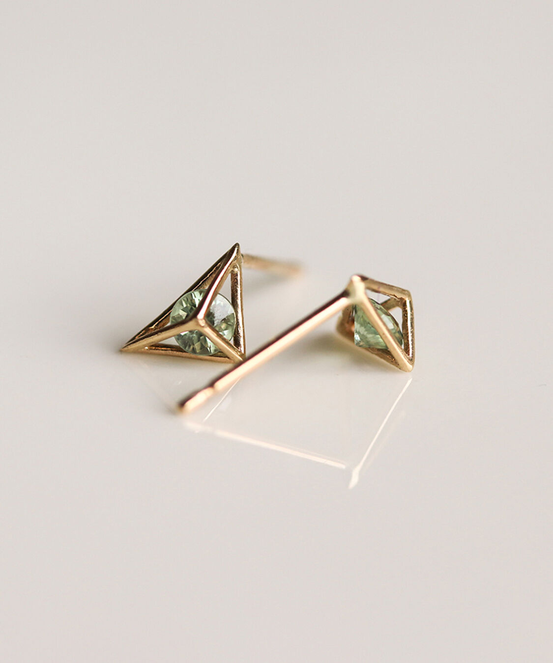  「カラーストーン ピアス | K10YG」|ピアス|