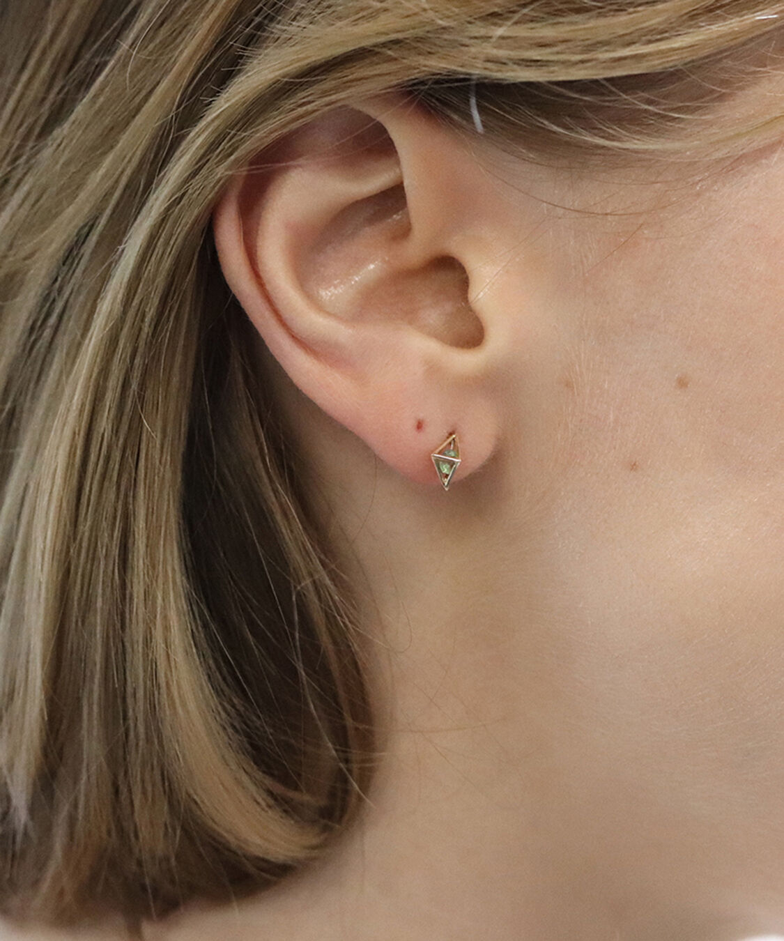  「カラーストーン ピアス | K10YG」|ピアス|