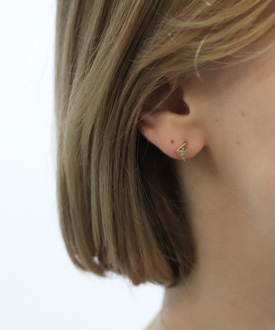  「カラーストーン ピアス | K10YG」|ピアス|