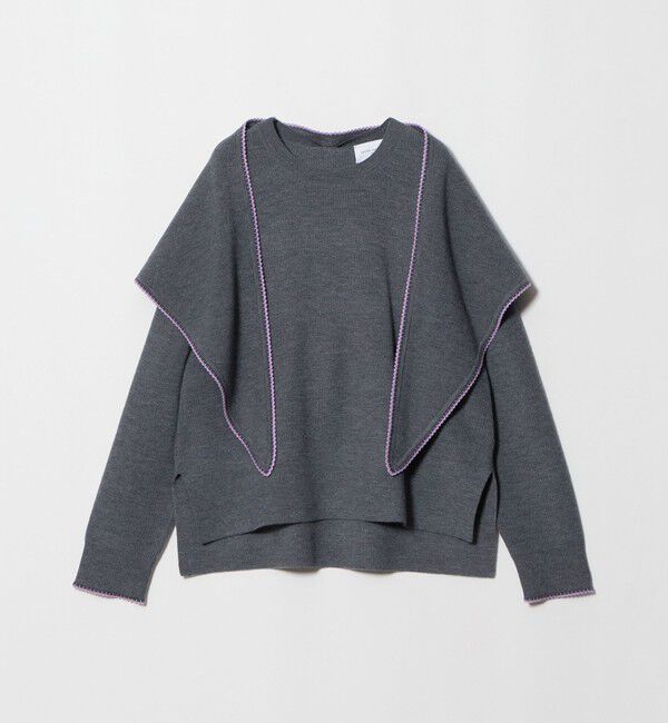 UNITED ARROWS「アゼ ストール 2WAY ニット」|ニット・セーター|DK.GRAY