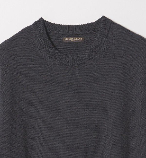 UNITED ARROWS「YAMAGATA ミドルゲージ クルーネック ニット」|ニット・セーター|