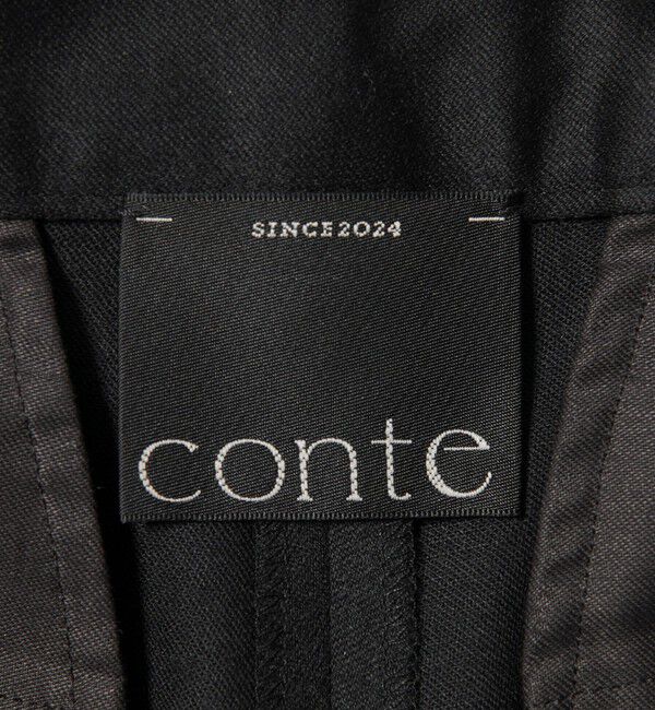 conte「＜conte＞アシンメトリー タック ハーフパンツ」|キュロット|