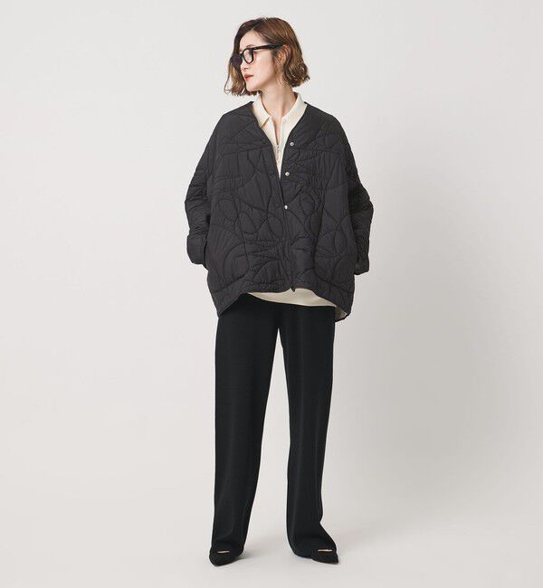conte「【別注】＜manipuri for conte＞キルティングジャケット」|ノーカラーコート|