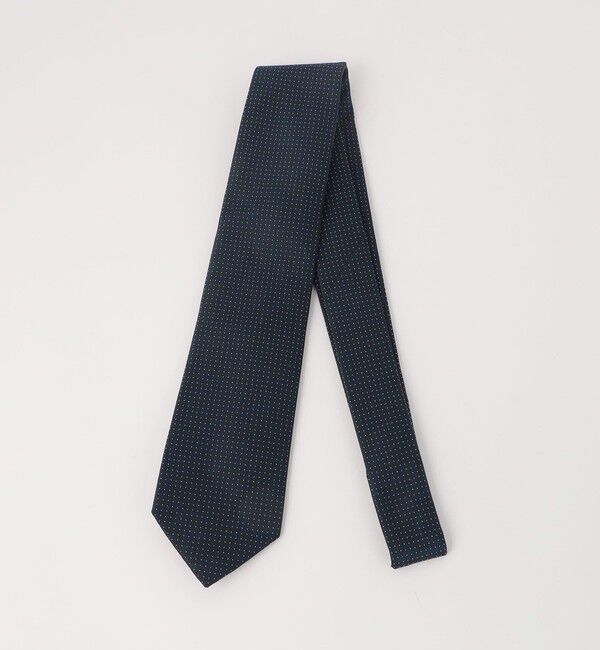 UNITED ARROWS green label relaxing「＜partitura＞8.0cm ドット3 ネクタイ」|ネクタイ・蝶ネクタイ|NAVY