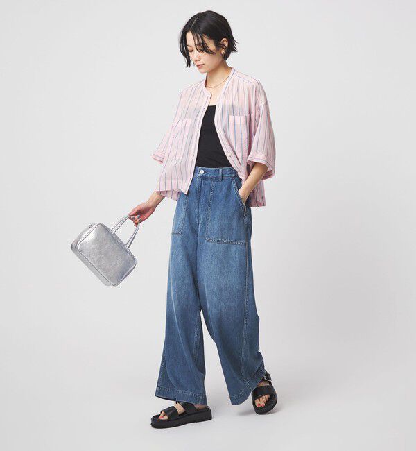 UNITED ARROWS green label relaxing「＜スタイリスト兵藤千尋さんコラボ＞ベイカー ライト デニム」|デニム|