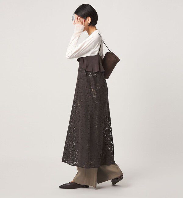 UNITED ARROWS green label relaxing「レース レイヤード キャミソール ワンピース」|ワンピース|