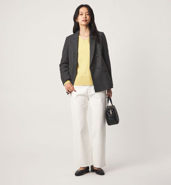 UNITED ARROWS green label relaxing「［size SHORT/TALLあり］ヘアライン ダブルジャケット ストレッチ」|テーラードジャケット|