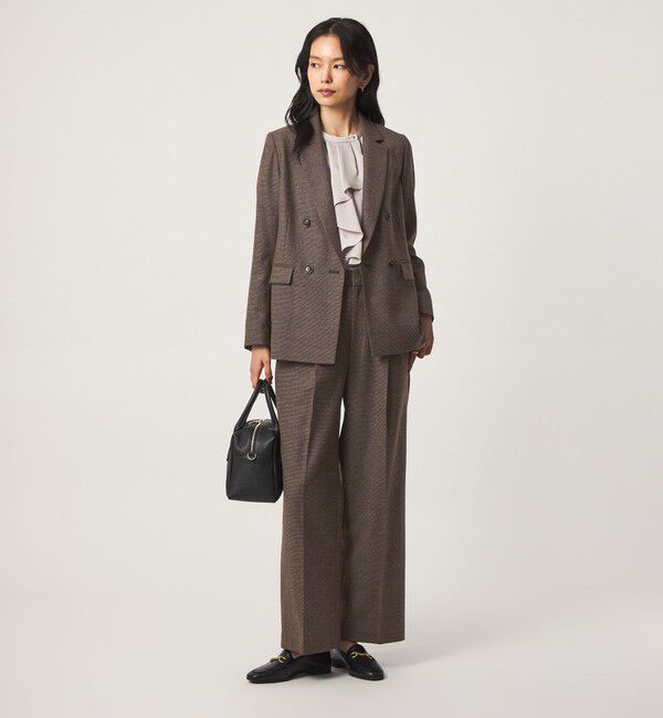 UNITED ARROWS green label relaxing「［size SHORT/TALLあり］ヘアライン ダブルジャケット ストレッチ」|テーラードジャケット|