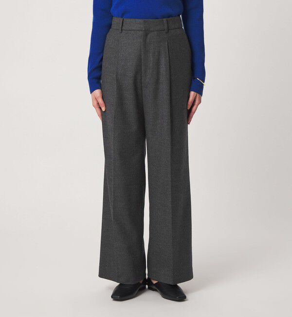 UNITED ARROWS green label relaxing「［size SHORT/TALLあり］ヘアライン ストレート パンツ ストレッチ」|スラックス|