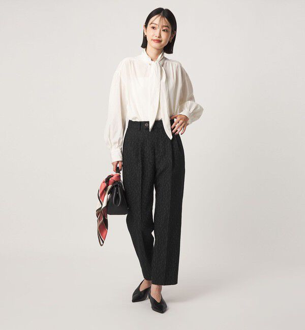 UNITED ARROWS green label relaxing「［size SHORT/TALLあり］fleurie(フルリー) ジャガード テーパード パンツ」|スラックス|