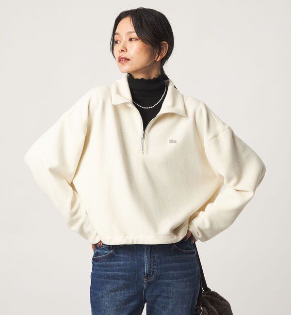 UNITED ARROWS green label relaxing「 【別注】＜LACOSTE＞ フリース ハーフジップ プルオーバー」|Tシャツ・カットソー|