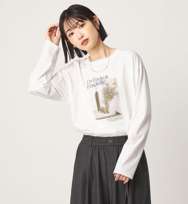 UNITED ARROWS green label relaxing「フォト ロングスリーブ Tシャツ」|Tシャツ・カットソー|