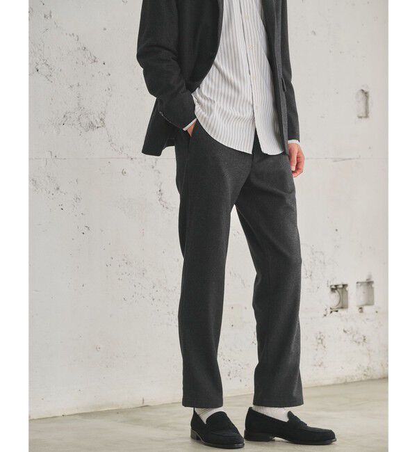 UNITED ARROWS green label relaxing「ウォッシャブル ホームスパン ナロー ユーティリティパンツ S2 -ストレッチ-」|その他|DK.GRAY