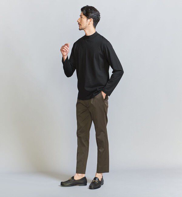 BEAUTY&YOUTH UNITED ARROWS「【WEB限定 WARDROBE SMART】クリア ガスコットン モックネック カットソー【抗菌・防臭】」|Tシャツ・カットソー|