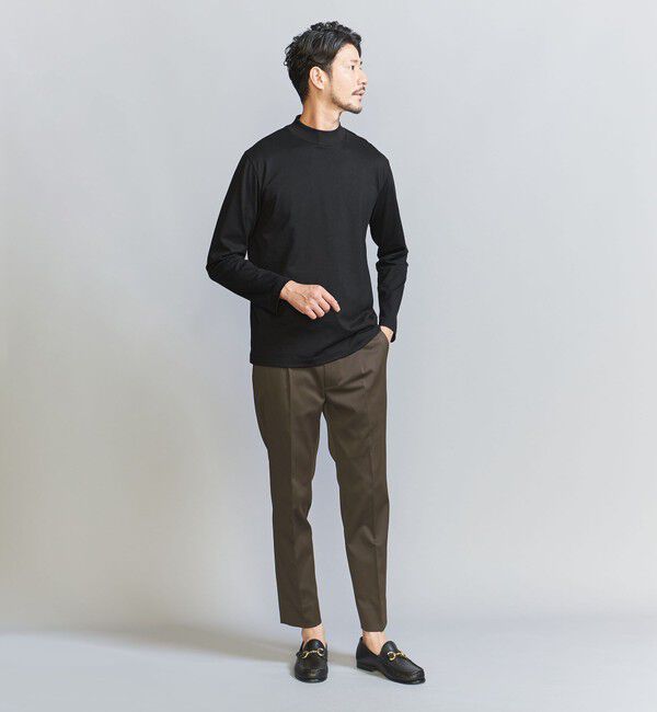 BEAUTY&YOUTH UNITED ARROWS「【WEB限定 WARDROBE SMART】クリア ガスコットン モックネック カットソー【抗菌・防臭】」|Tシャツ・カットソー|