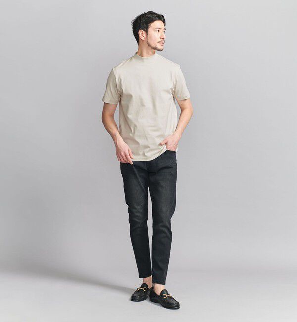 BEAUTY&YOUTH UNITED ARROWS「【WEB限定 WARDROBE SMART】クリア  ガスコットン モックネック カットソー【抗菌・防臭】」|Tシャツ・カットソー|