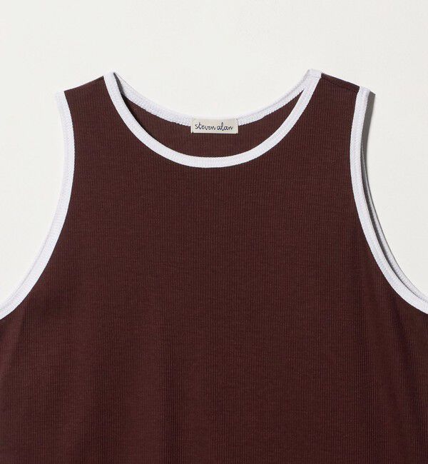 STEVEN ALAN「＜Steven Alan＞リンガー アメリカンスリーブ タンクトップ」|Tシャツ・カットソー|
