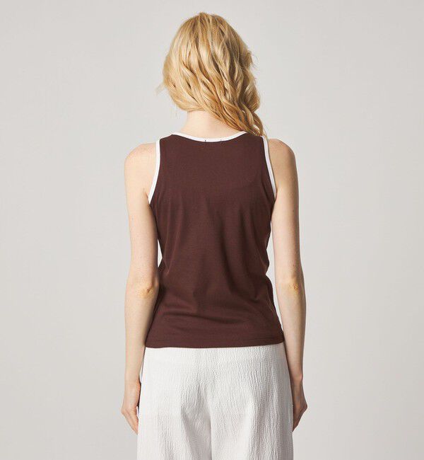 STEVEN ALAN「＜Steven Alan＞リンガー アメリカンスリーブ タンクトップ」|Tシャツ・カットソー|